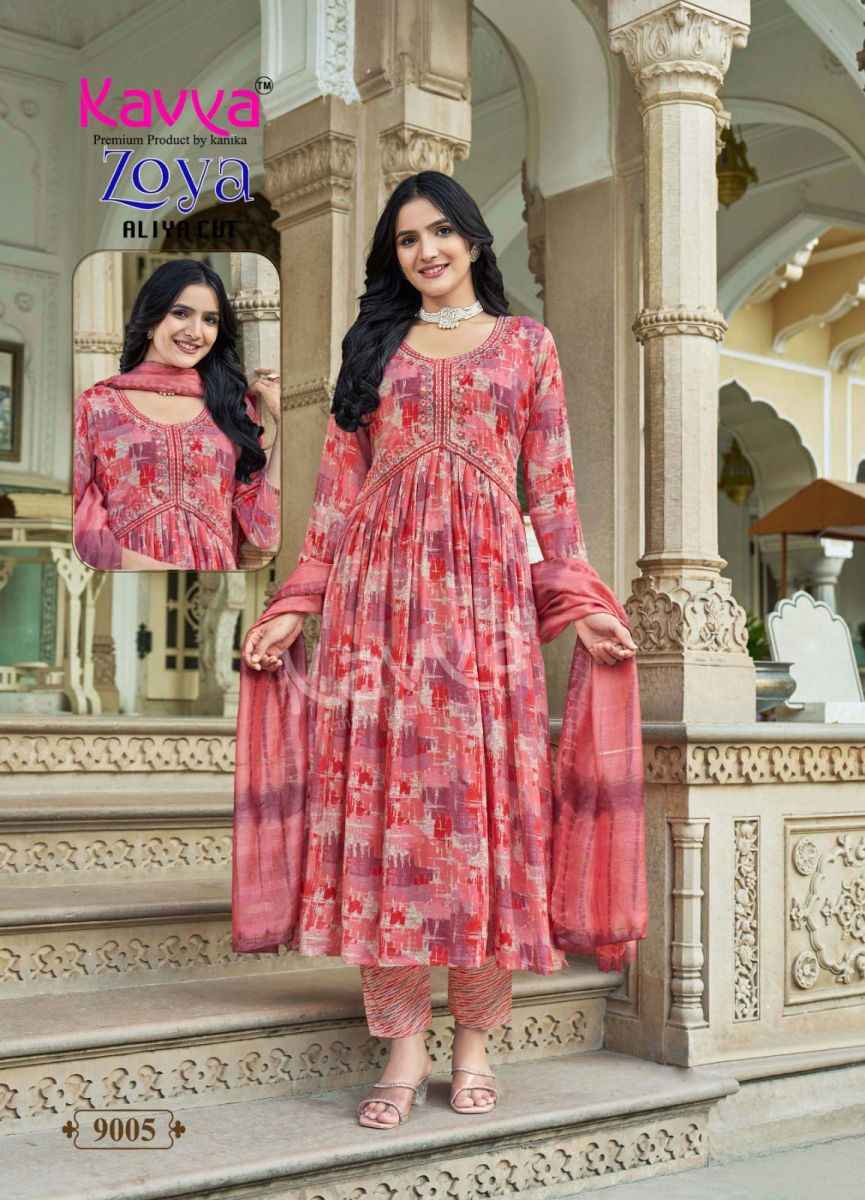 Kavya Zoya Vol 9 Rayon Kurti Combo 10 pcs Catalogue