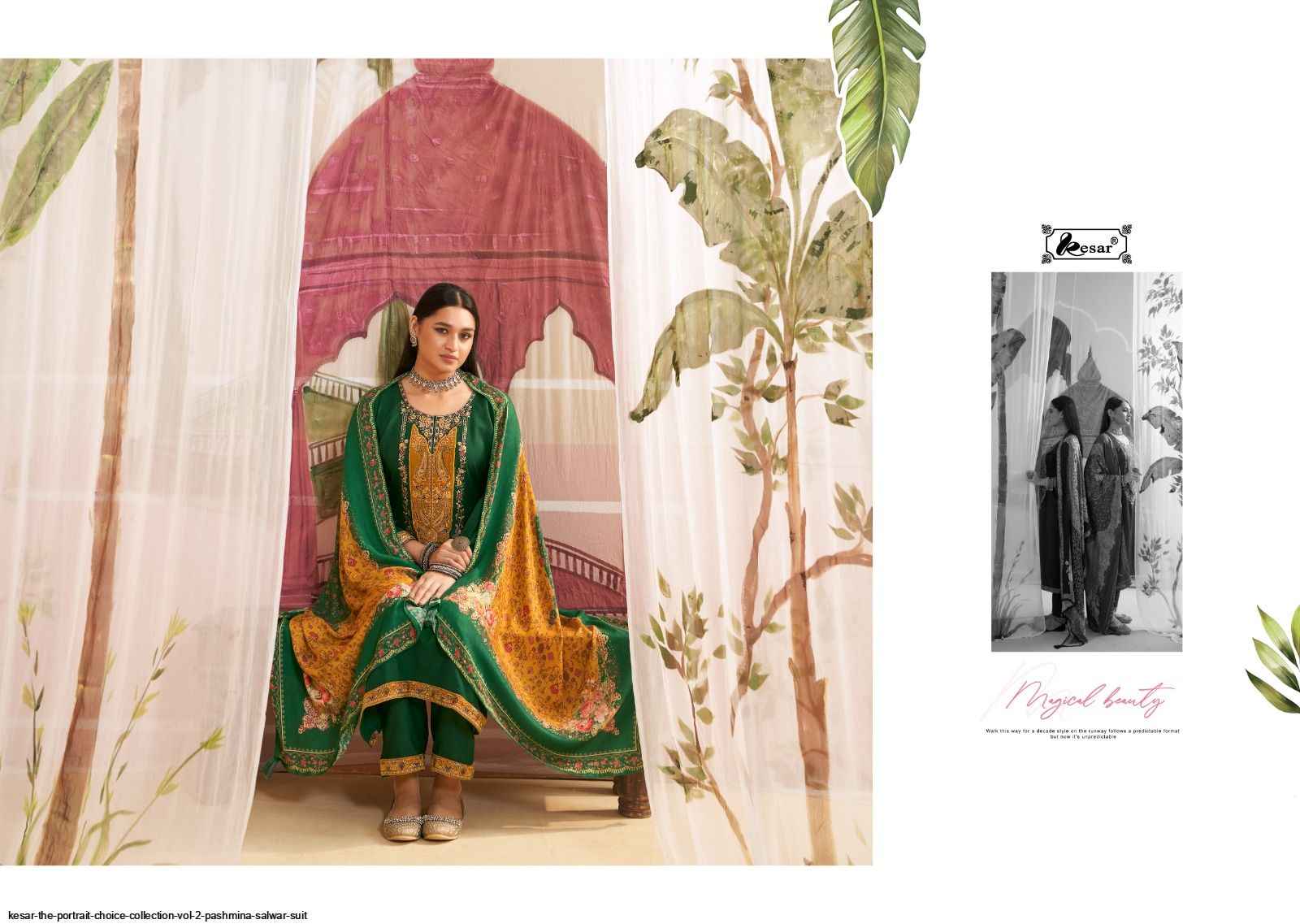 Kesar The Portrait Choice Collection Vol 2 Pashmina Dress Material 4 pcs Catalogue