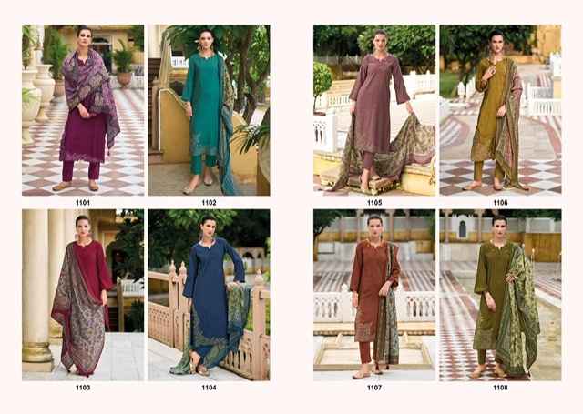 Kilory Trends Shiso Viscouse Silk Dress Material 8 pcs Catalogue