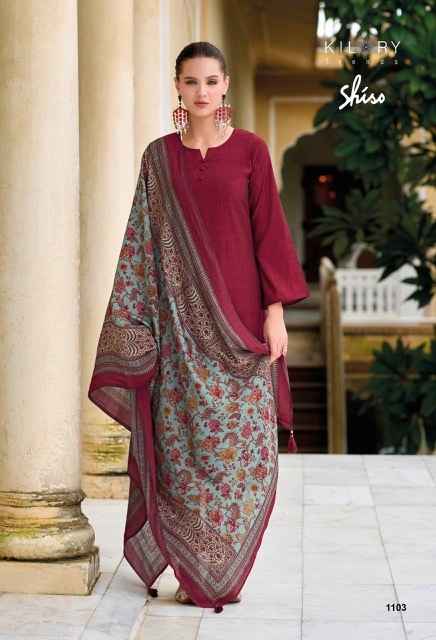 Kilory Trends Shiso Viscouse Silk Dress Material 8 pcs Catalogue
