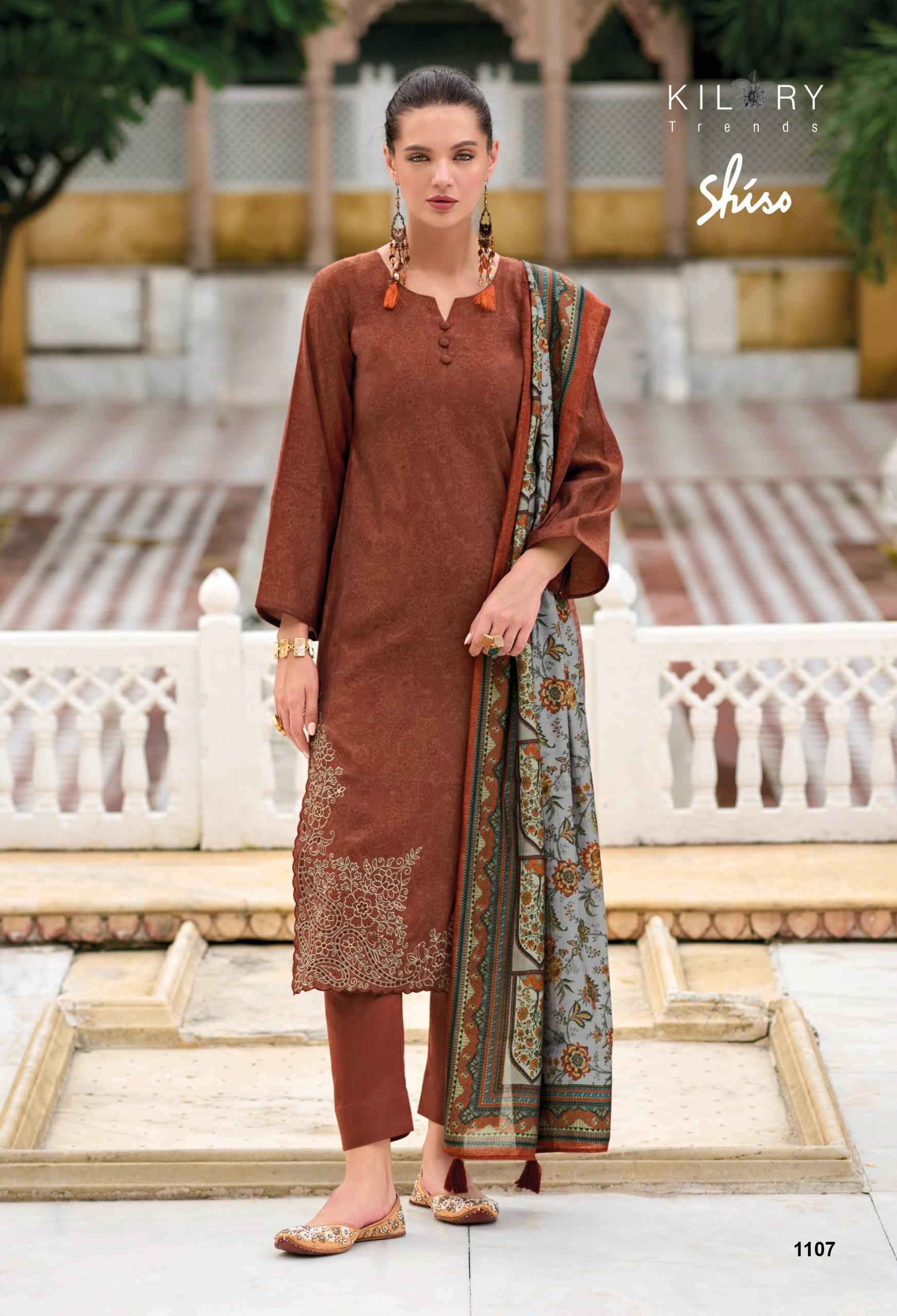 Kilory Trends Shiso Viscouse Silk Dress Material 8 pcs Catalogue