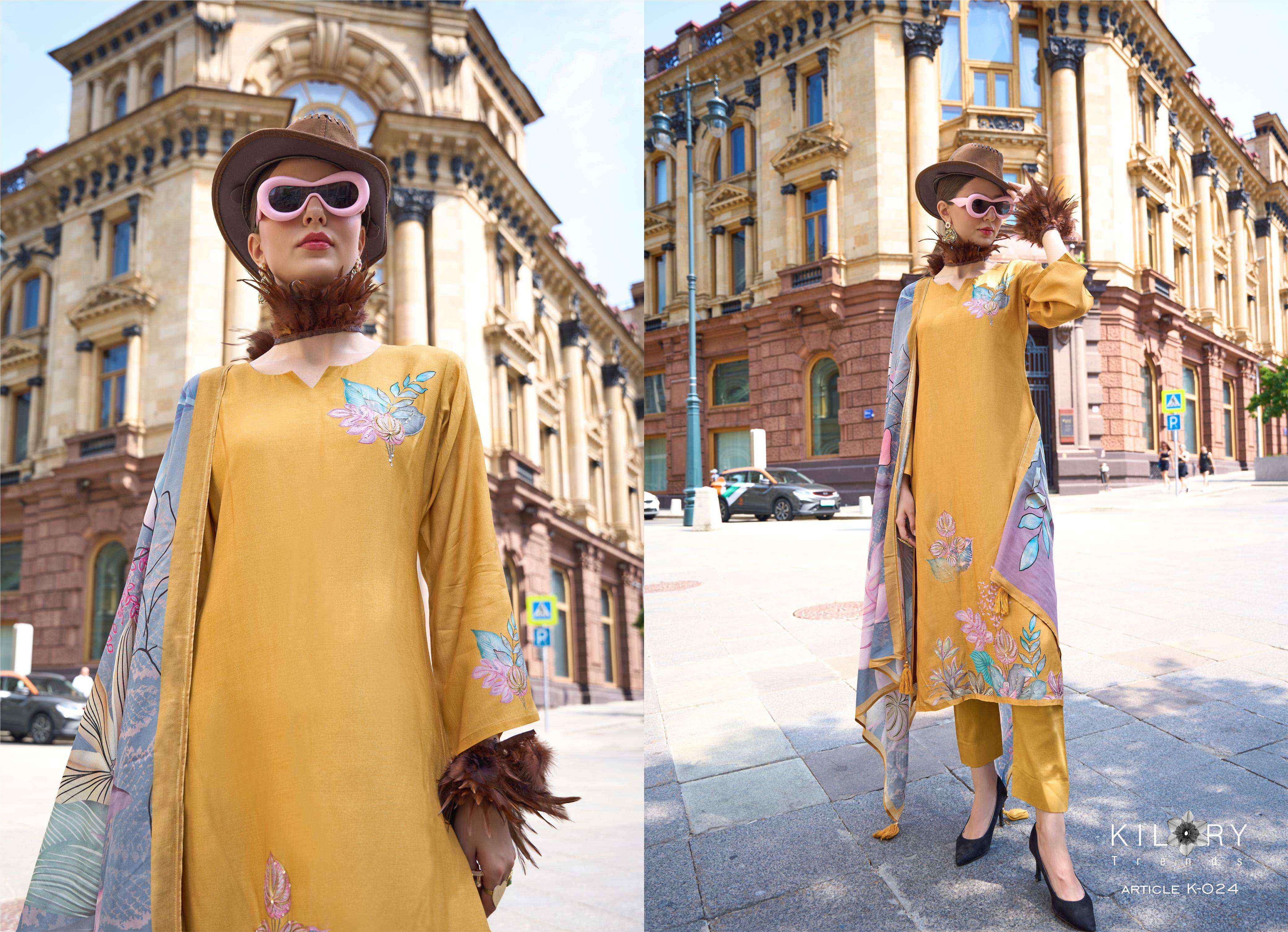 Kilory Trendz Grazia Muslin Dress Material 6 pcs Catalogue