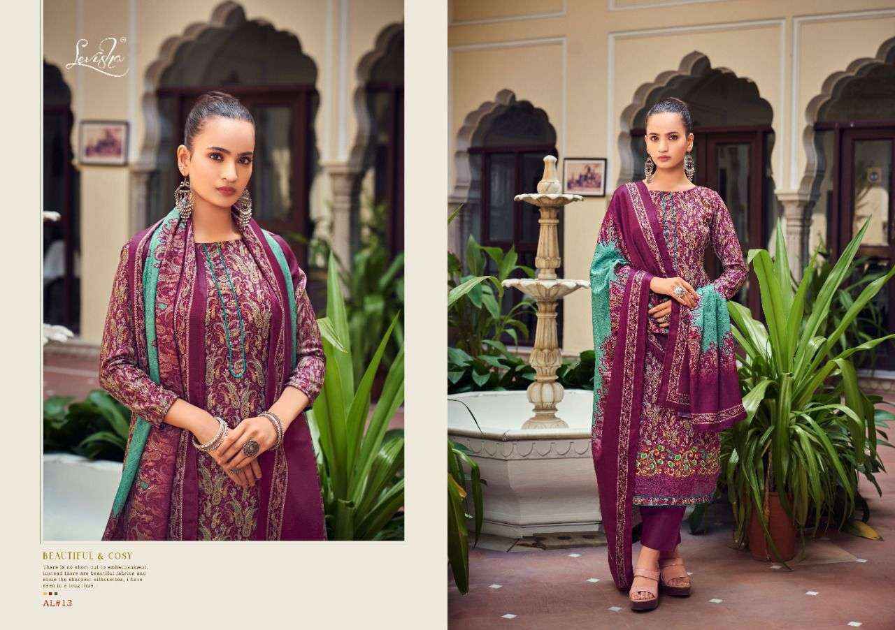 Levisha Aaliyah Pashmina Dress Material 6 pcs Catalogue