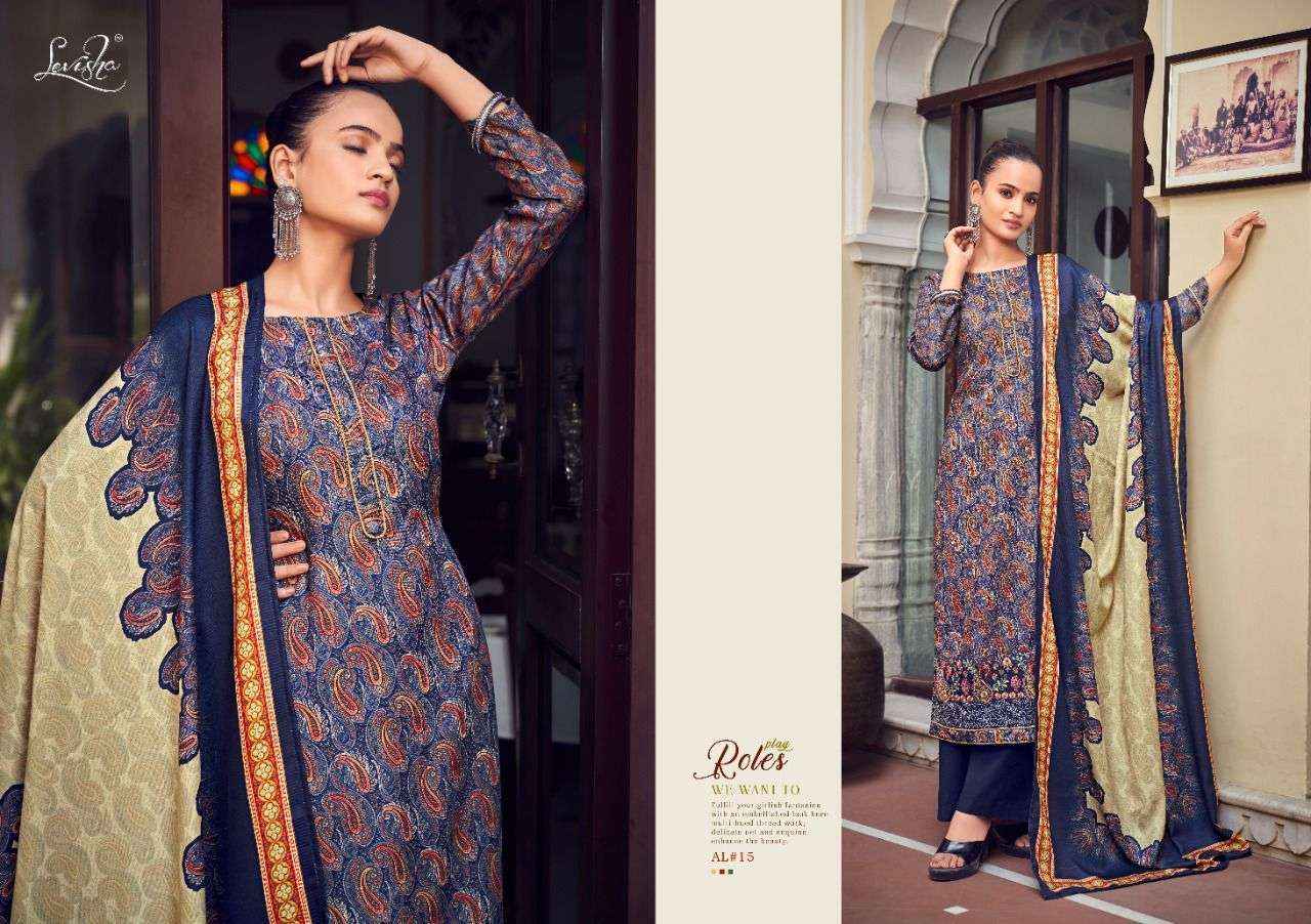 Levisha Aaliyah Pashmina Dress Material 6 pcs Catalogue