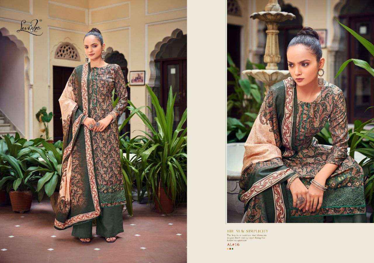Levisha Aaliyah Pashmina Dress Material 6 pcs Catalogue
