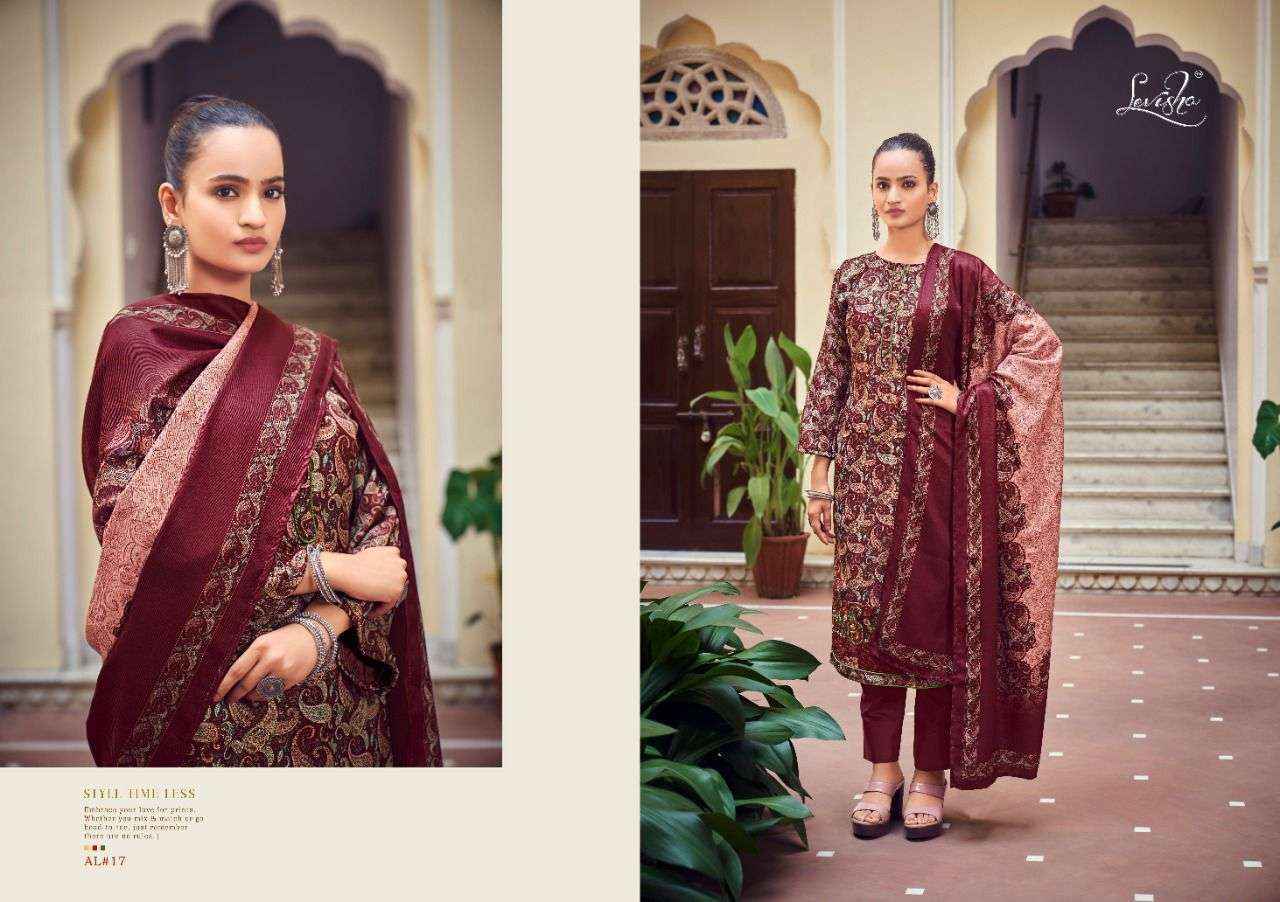 Levisha Aaliyah Pashmina Dress Material 6 pcs Catalogue