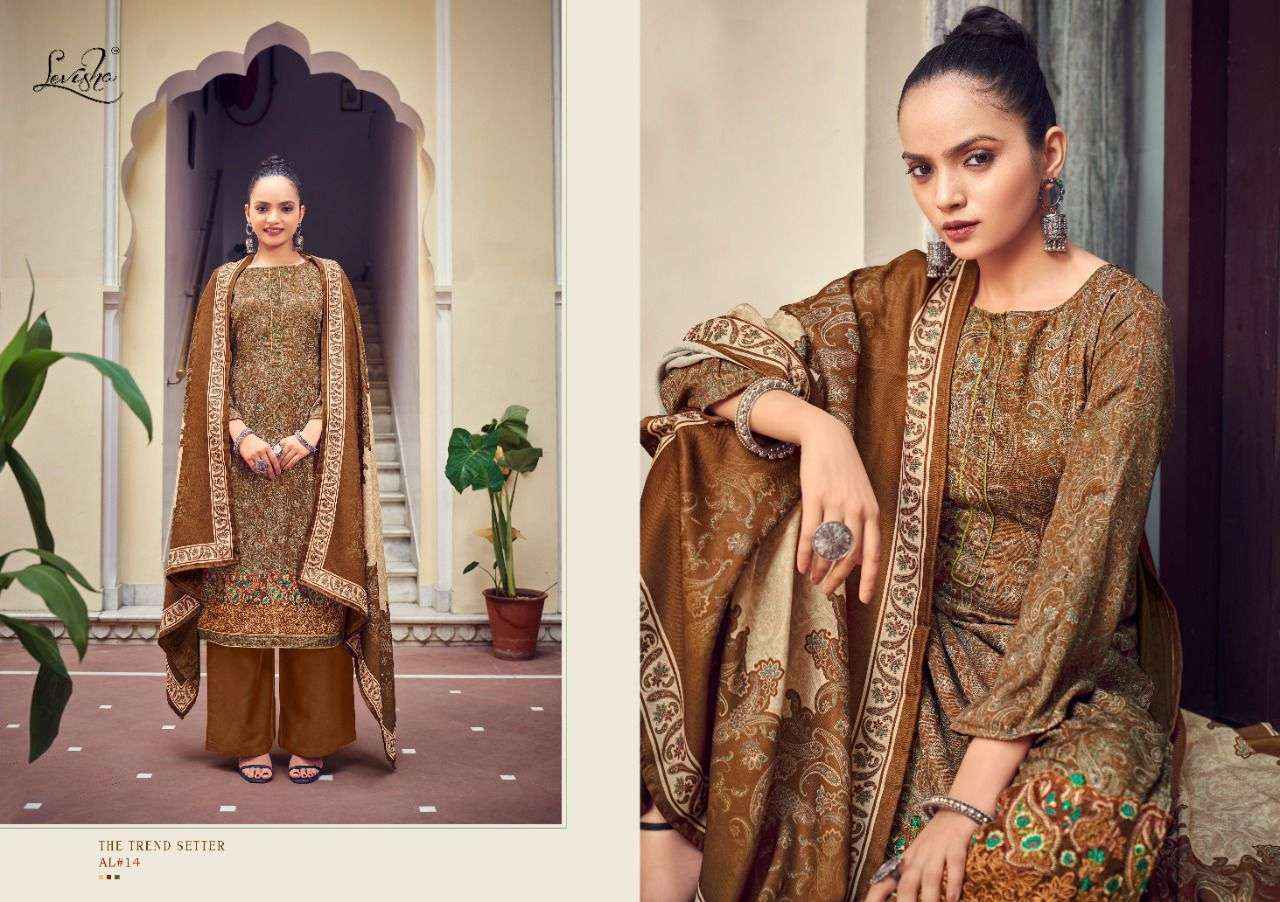 Levisha Aaliyah Pashmina Dress Material 6 pcs Catalogue