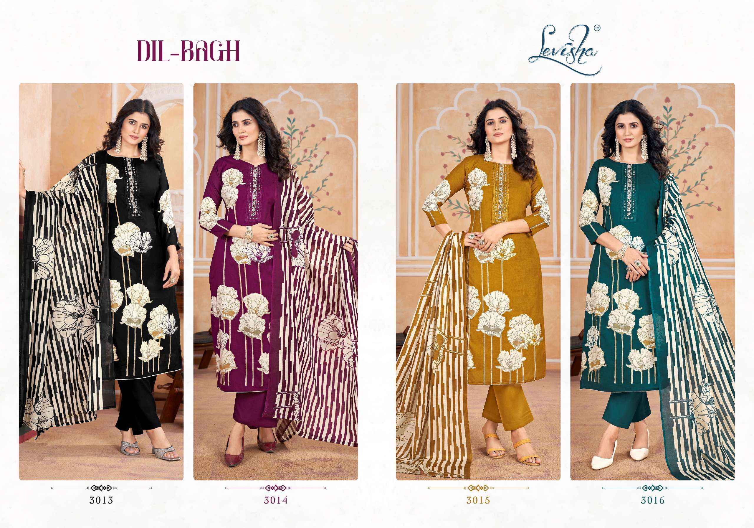 Levisha Dil Bagh Vol 1 Cotton Dress Material 4 pcs Catalogue