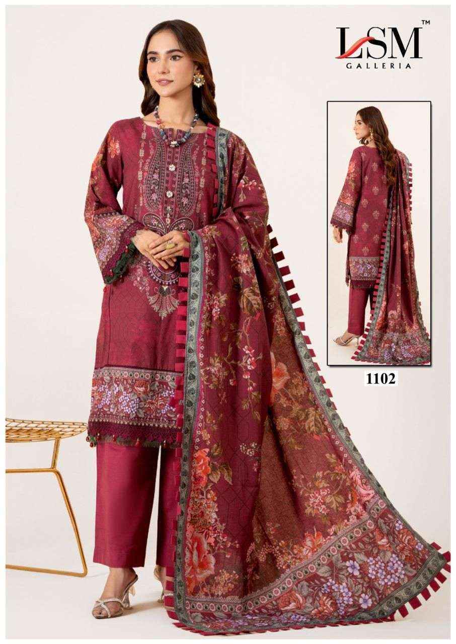 LSM Galleria Parian Dream Vol 11 Lawn Dress Material 6 pcs Catalogue