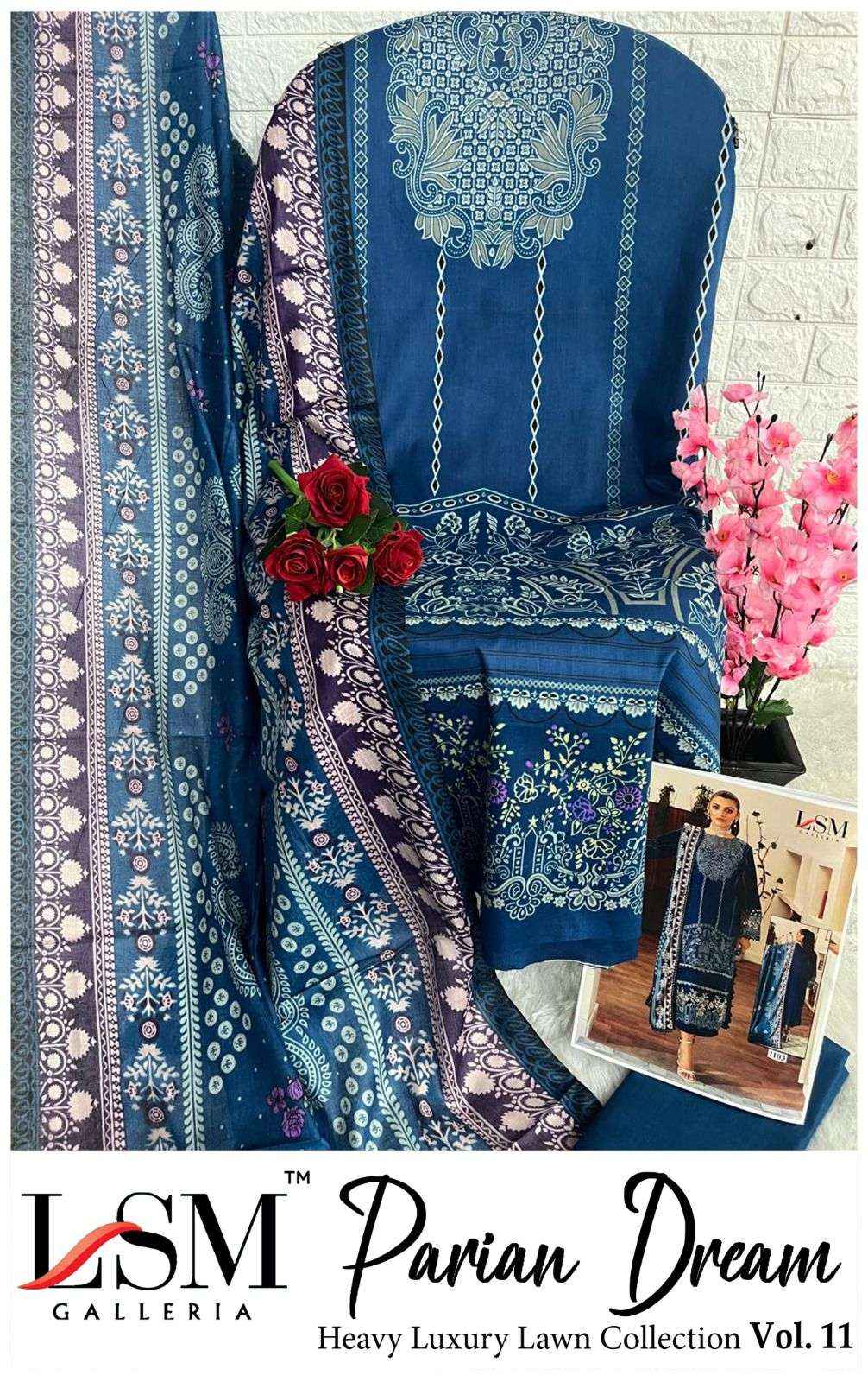 LSM Galleria Parian Dream Vol 11 Lawn Dress Material 6 pcs Catalogue
