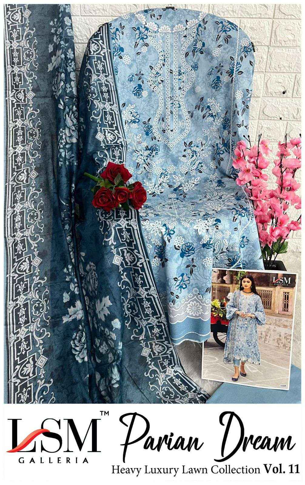 LSM Galleria Parian Dream Vol 11 Lawn Dress Material 6 pcs Catalogue