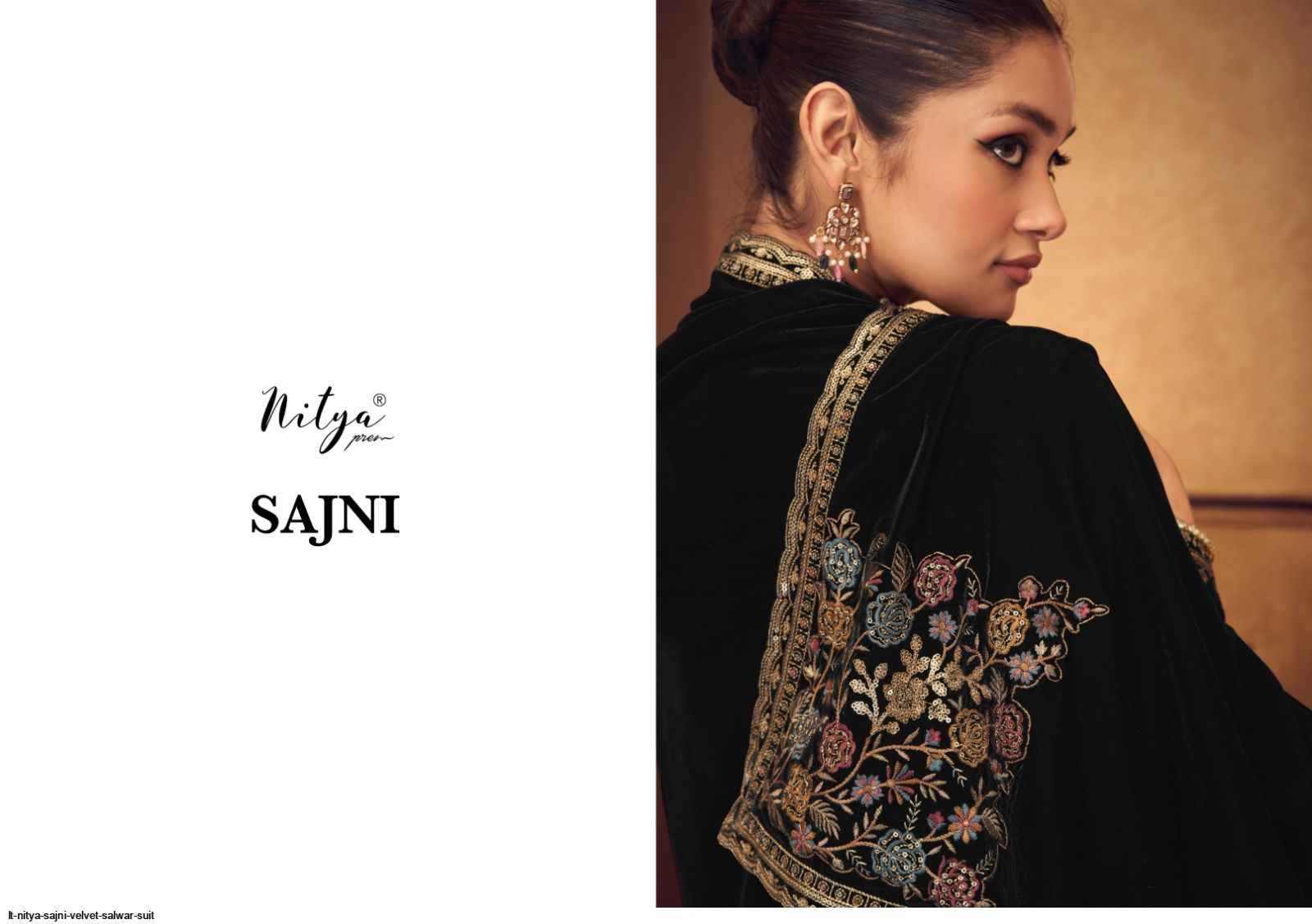 LT Nitya Sajni Velvet Dress Material 5 pcs Catalogue