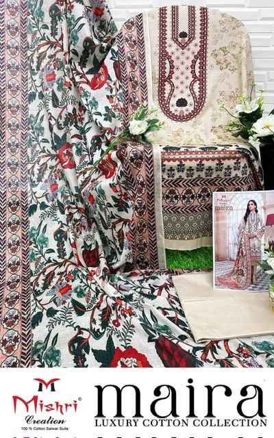 Mishri Creation Maira Cotton Dress Material 6 pcs Catalogue