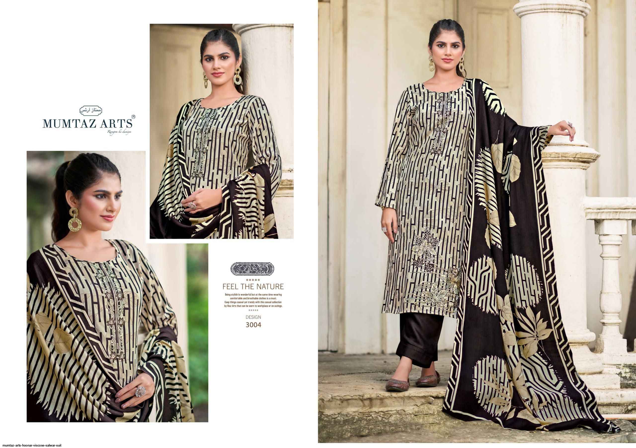 Mumtaz Arts Hoonar Viscouse Pashmina Dress Material 4 pcs Catalogue