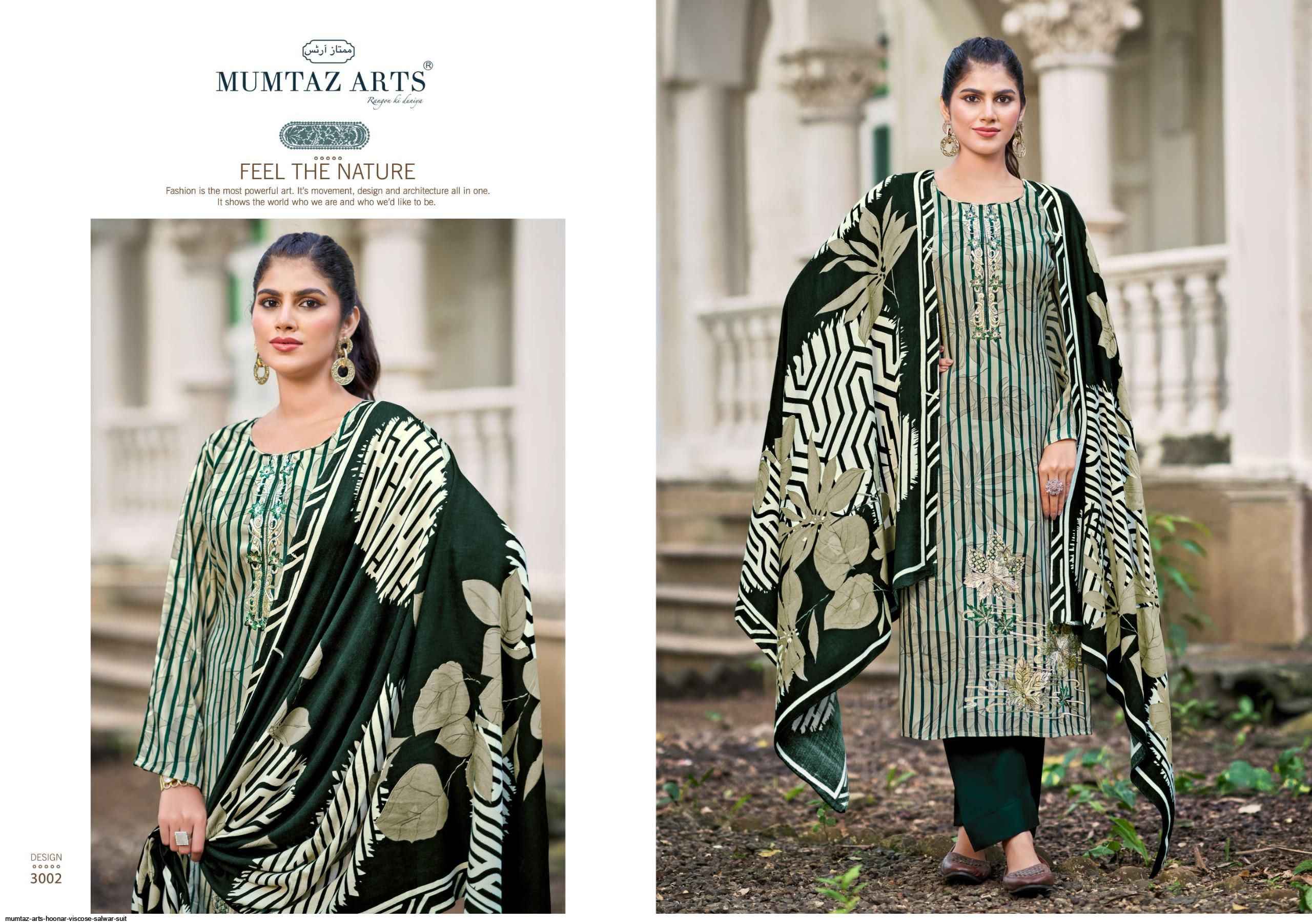 Mumtaz Arts Hoonar Viscouse Pashmina Dress Material 4 pcs Catalogue