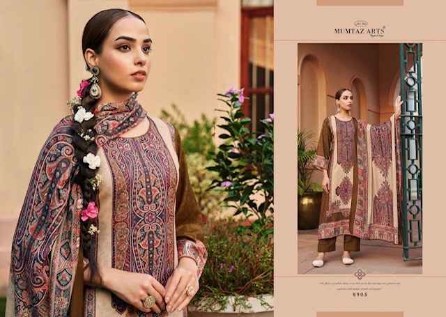 Mumtaz Arts Shringar Viscouse Pashmina Dress Material 6 pcs Catalogue