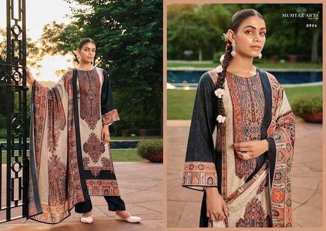 Mumtaz Arts Shringar Viscouse Pashmina Dress Material 6 pcs Catalogue
