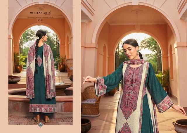 Mumtaz Arts Shringar Viscouse Pashmina Dress Material 6 pcs Catalogue
