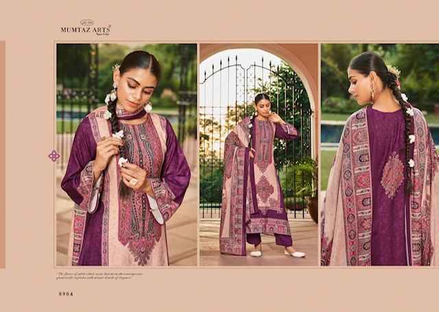 Mumtaz Arts Shringar Viscouse Pashmina Dress Material 6 pcs Catalogue