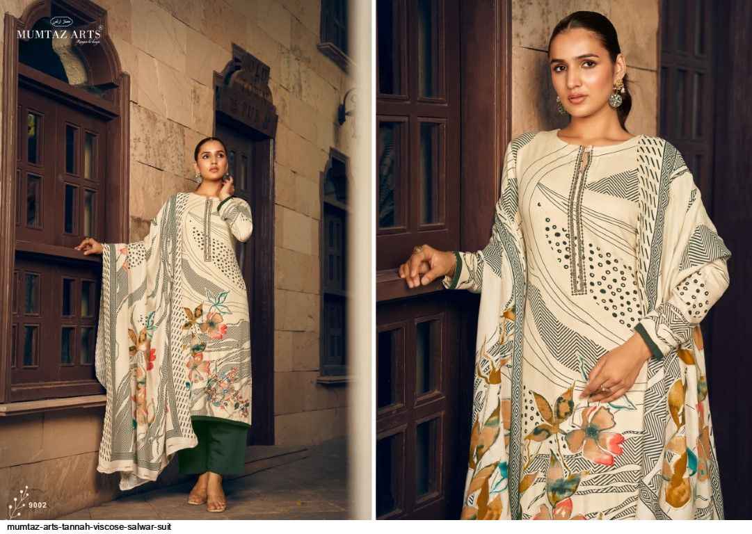Mumtaz Arts Tannah Viscouse Pashmina Dress Material 4 pcs Catalogue