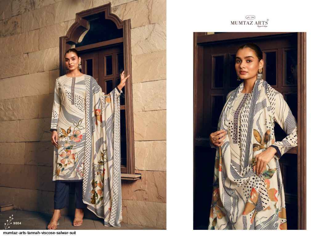 Mumtaz Arts Tannah Viscouse Pashmina Dress Material 4 pcs Catalogue
