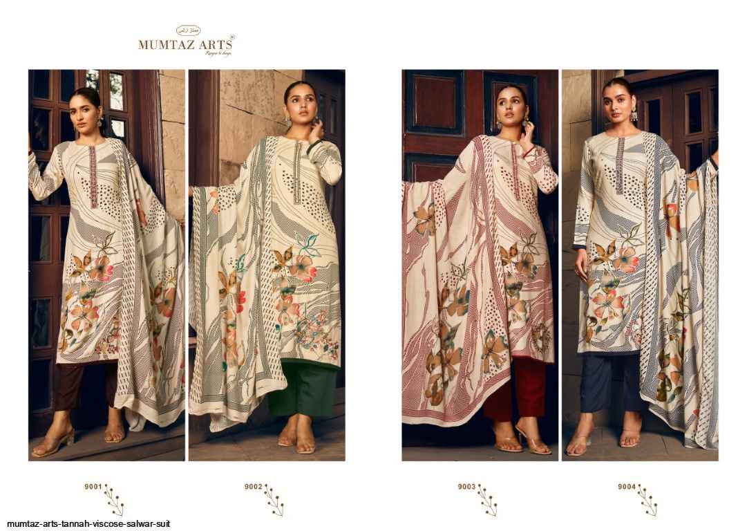 Mumtaz Arts Tannah Viscouse Pashmina Dress Material 4 pcs Catalogue