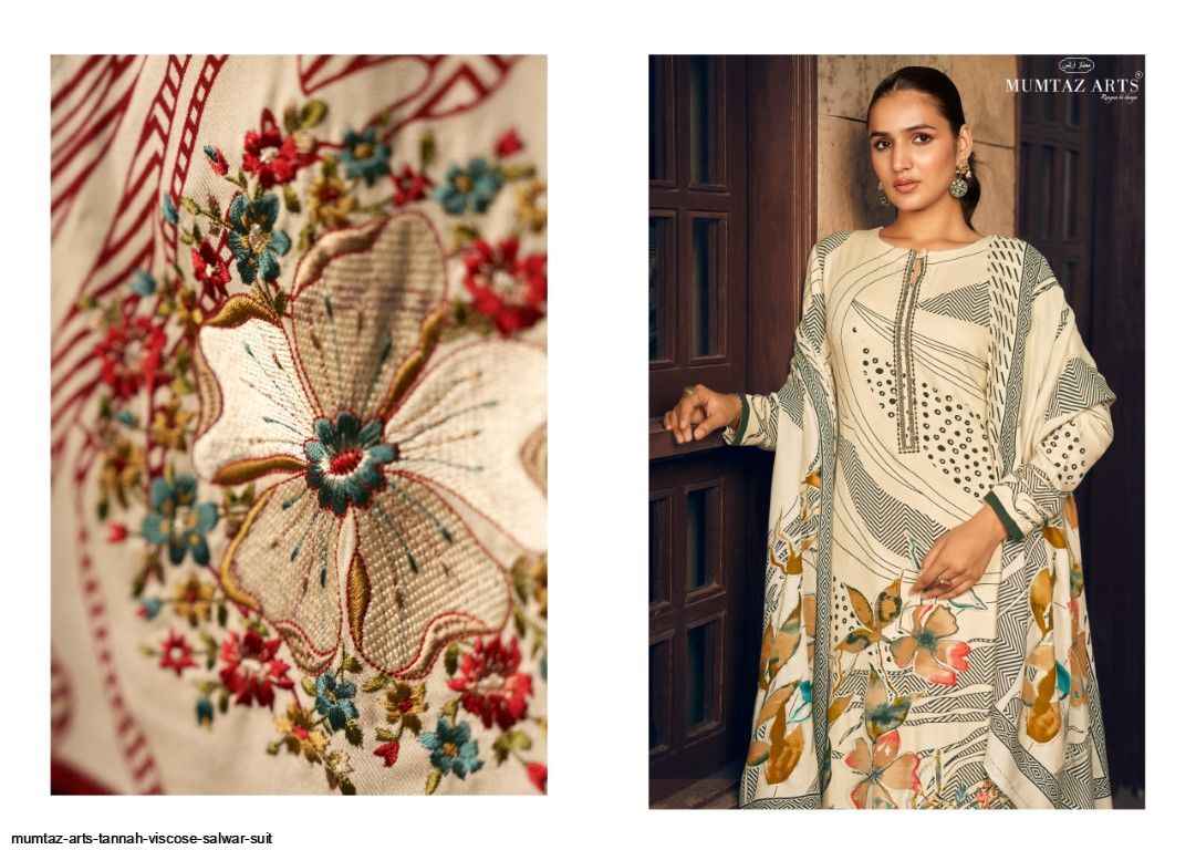 Mumtaz Arts Tannah Viscouse Pashmina Dress Material 4 pcs Catalogue