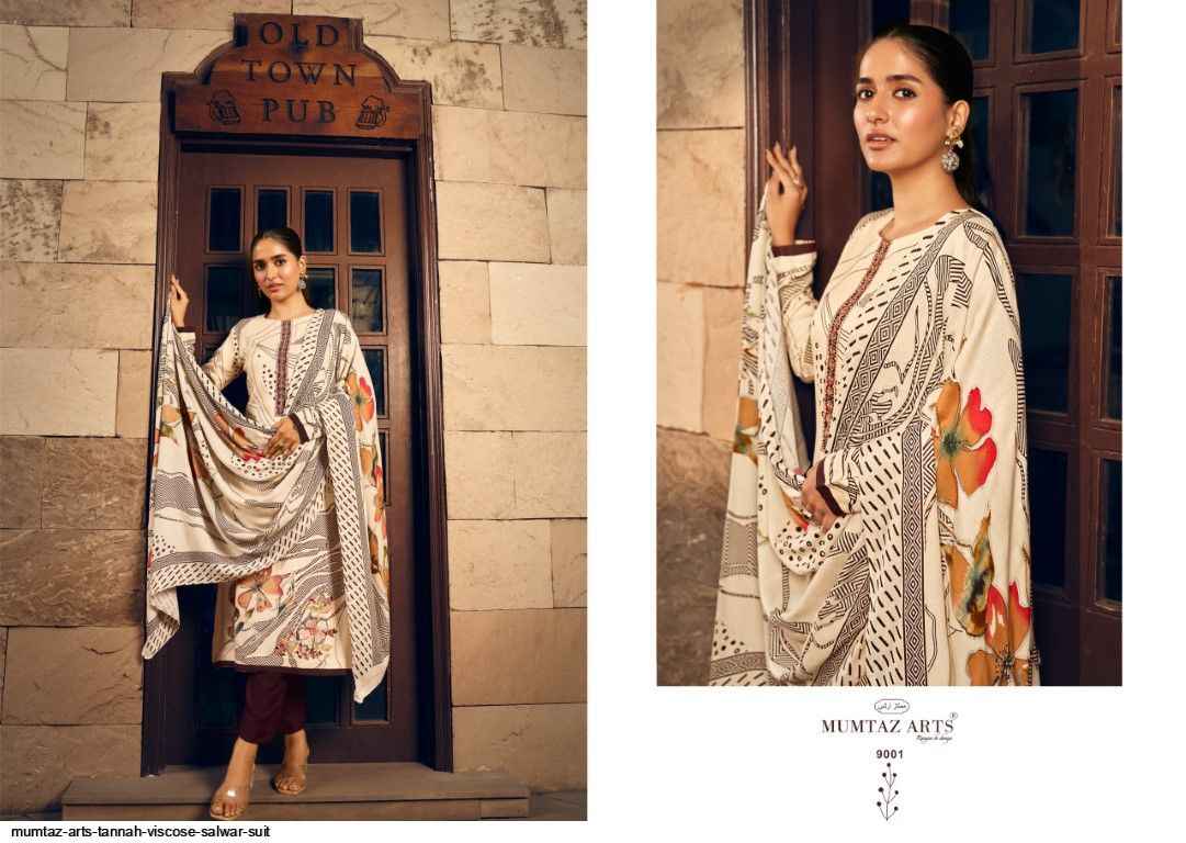 Mumtaz Arts Tannah Viscouse Pashmina Dress Material 4 pcs Catalogue