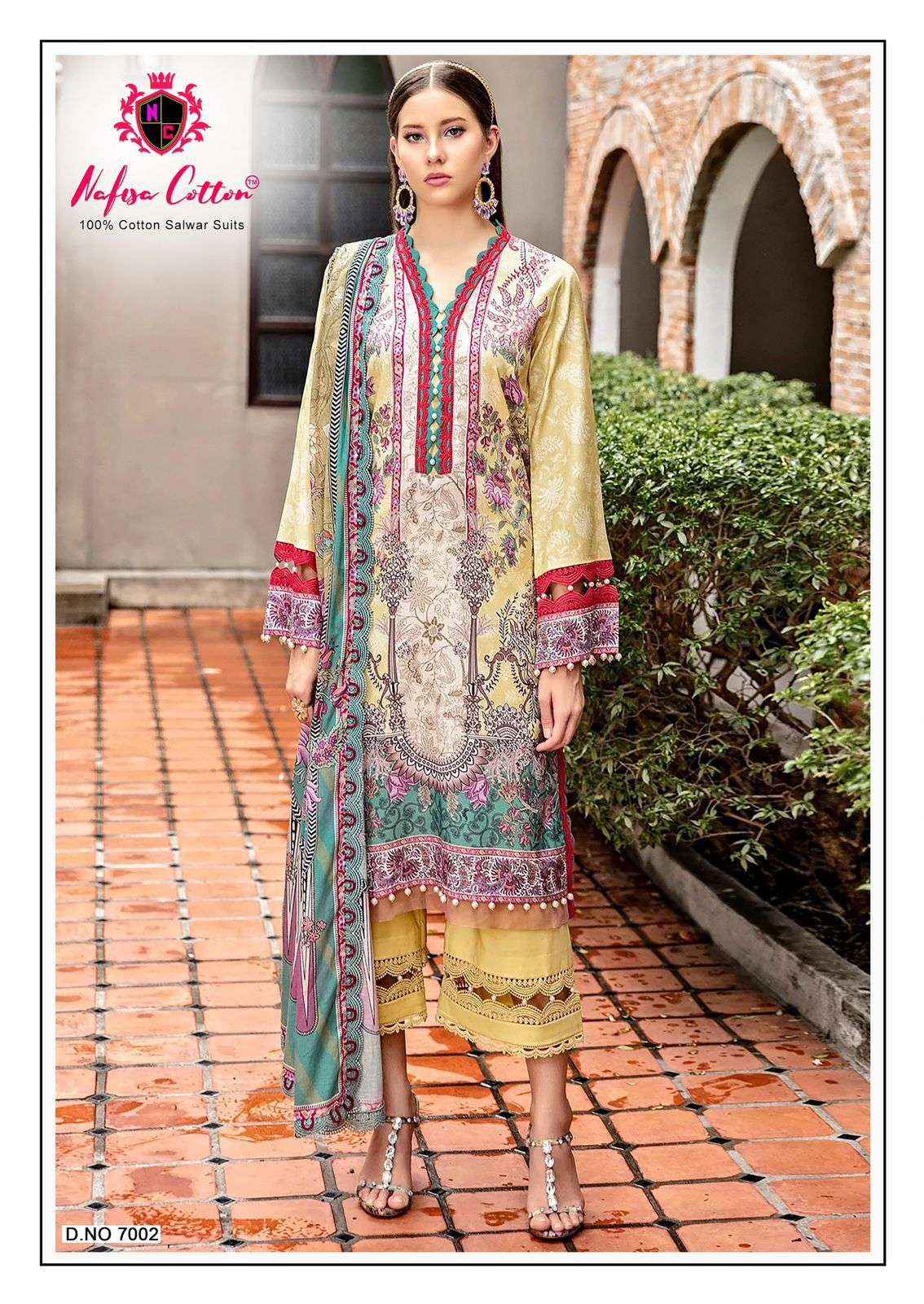 Nafisa Cotton Andaaz Karachi Suits Vol 7 Cotton Dress Material 6 pcs Catalogue