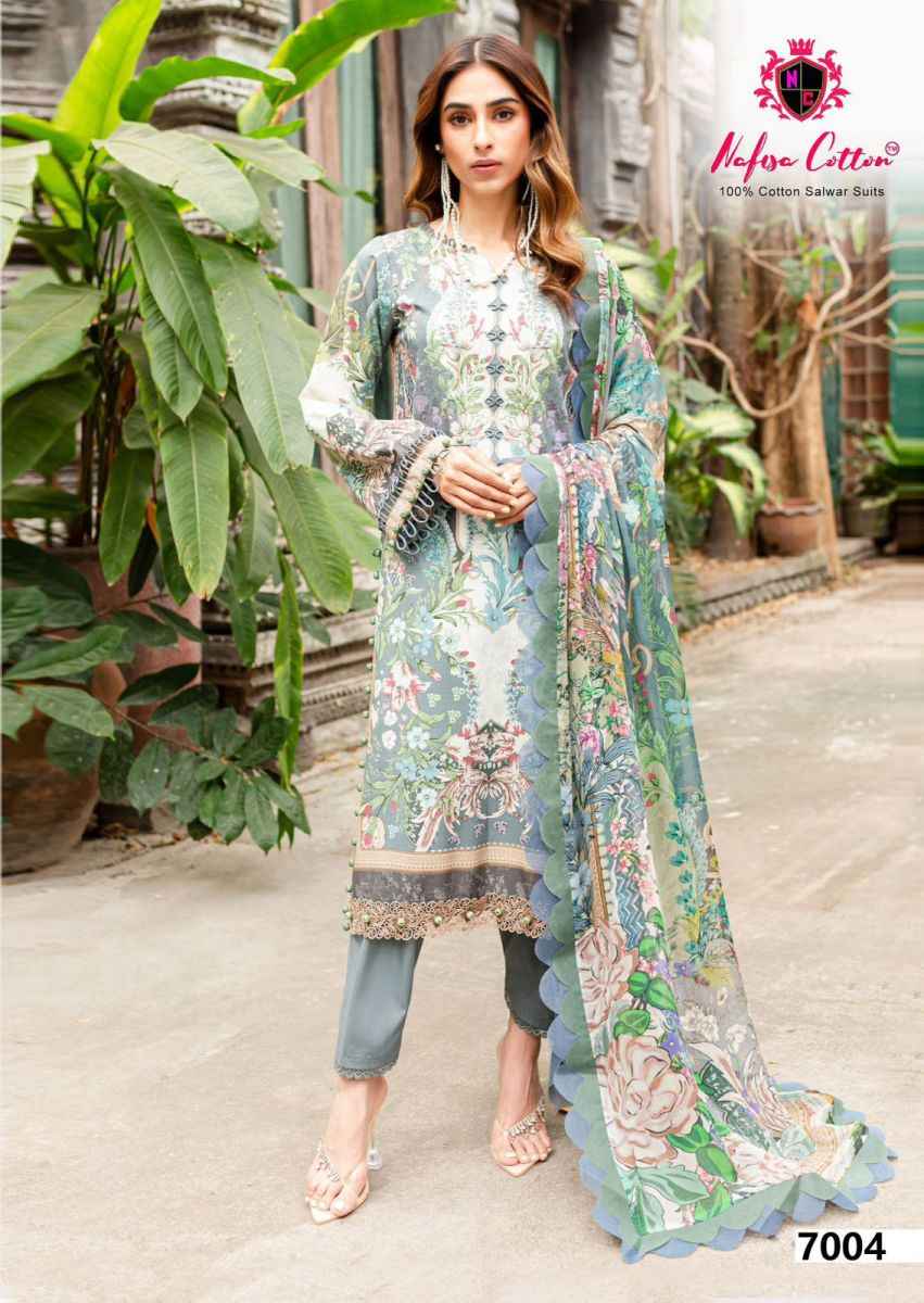 Nafisa Cotton Esra Karachi Vol 7 Cotton Dress Material 6 Pc Catalog