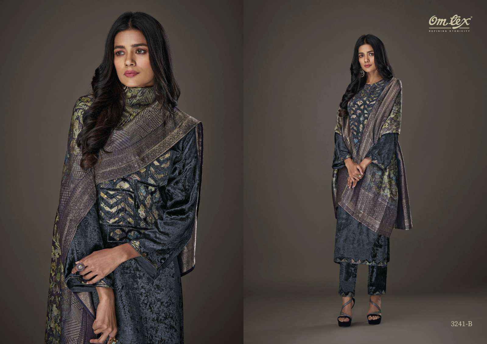 Omtex Aayat Vol 11 Viscouse Velvet Dress Material 4 pcs Catalogue