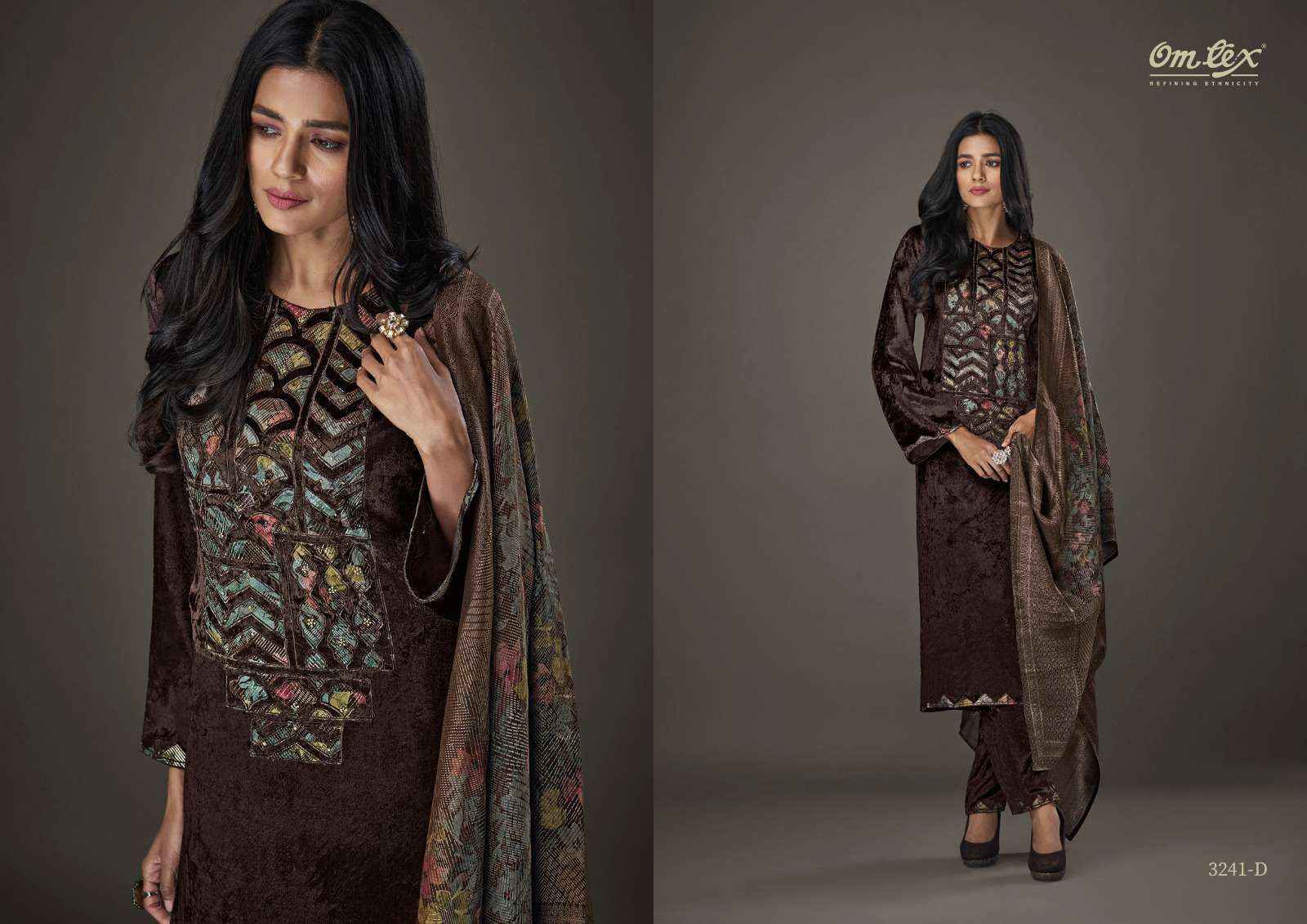 Omtex Aayat Vol 11 Viscouse Velvet Dress Material 4 pcs Catalogue