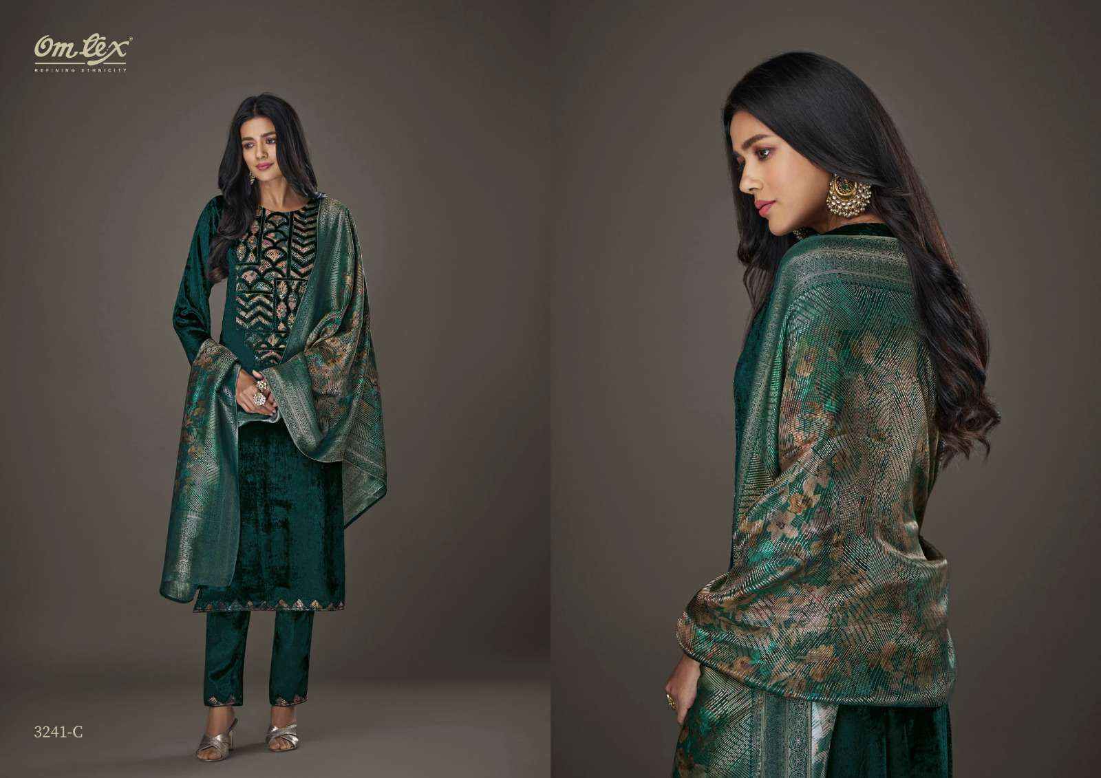 Omtex Aayat Vol 11 Viscouse Velvet Dress Material 4 pcs Catalogue