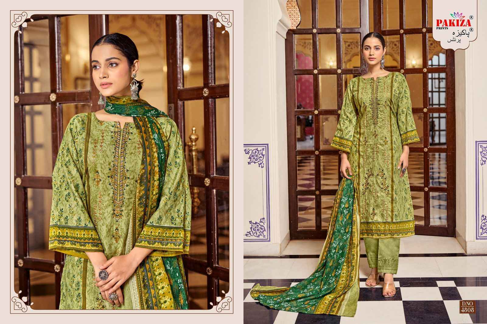 Pakiza Prints Bin Saeed Vol 48 Lawn Cotton Dress Material 10 pcs Catalogue