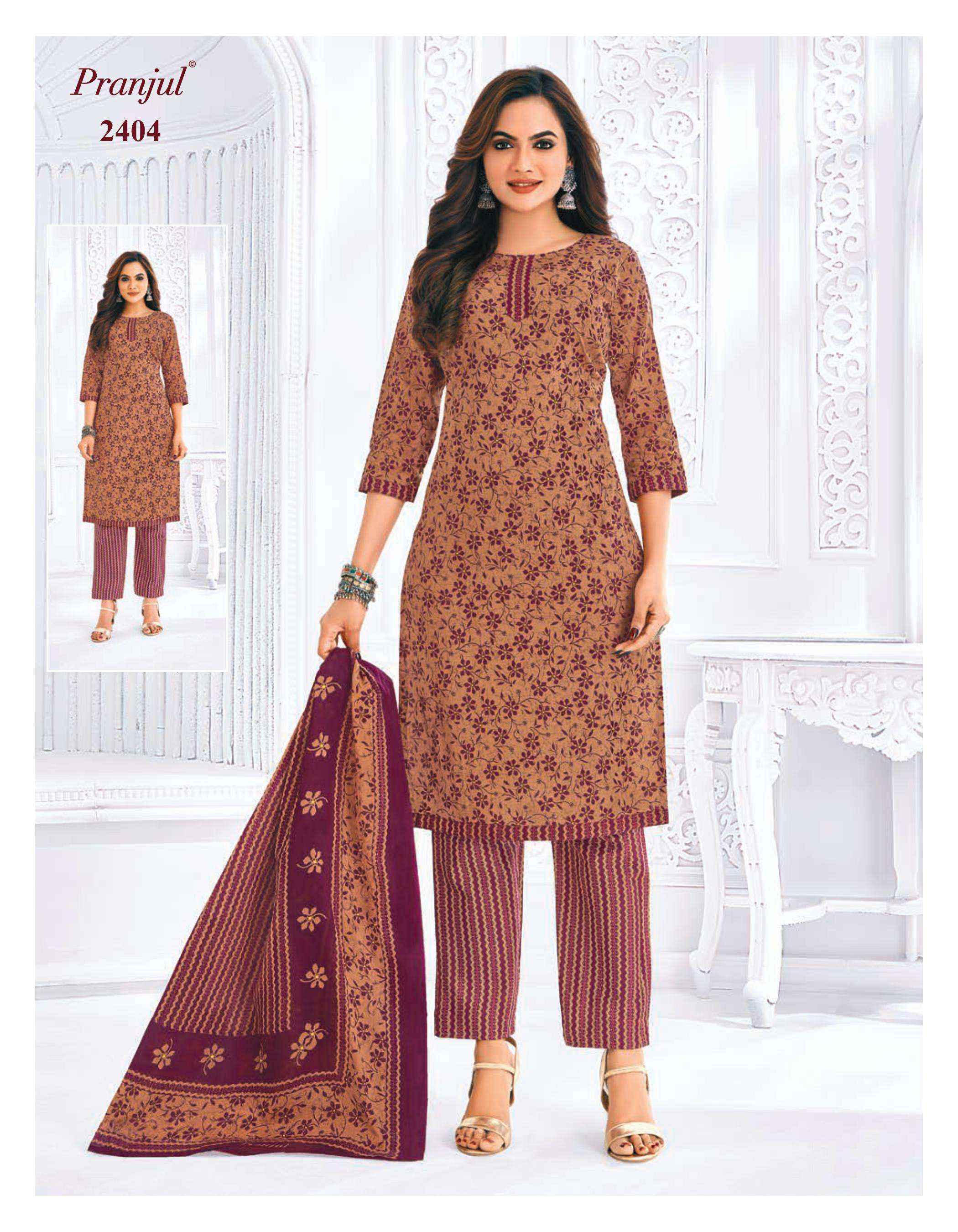 Pranjul Priyanka Vol 24 Cotton Dress Material 36 pcs Catalogue
