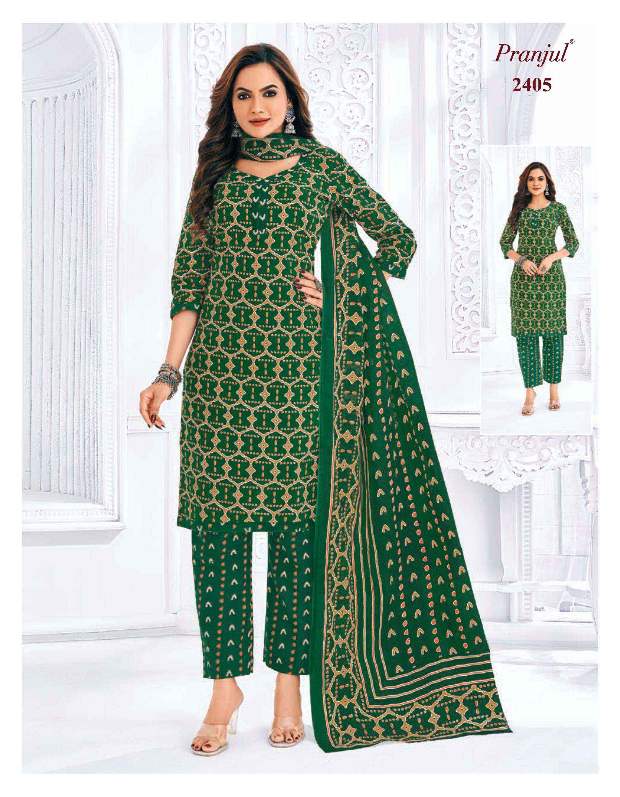 Pranjul Priyanka Vol 24 Cotton Dress Material 36 pcs Catalogue
