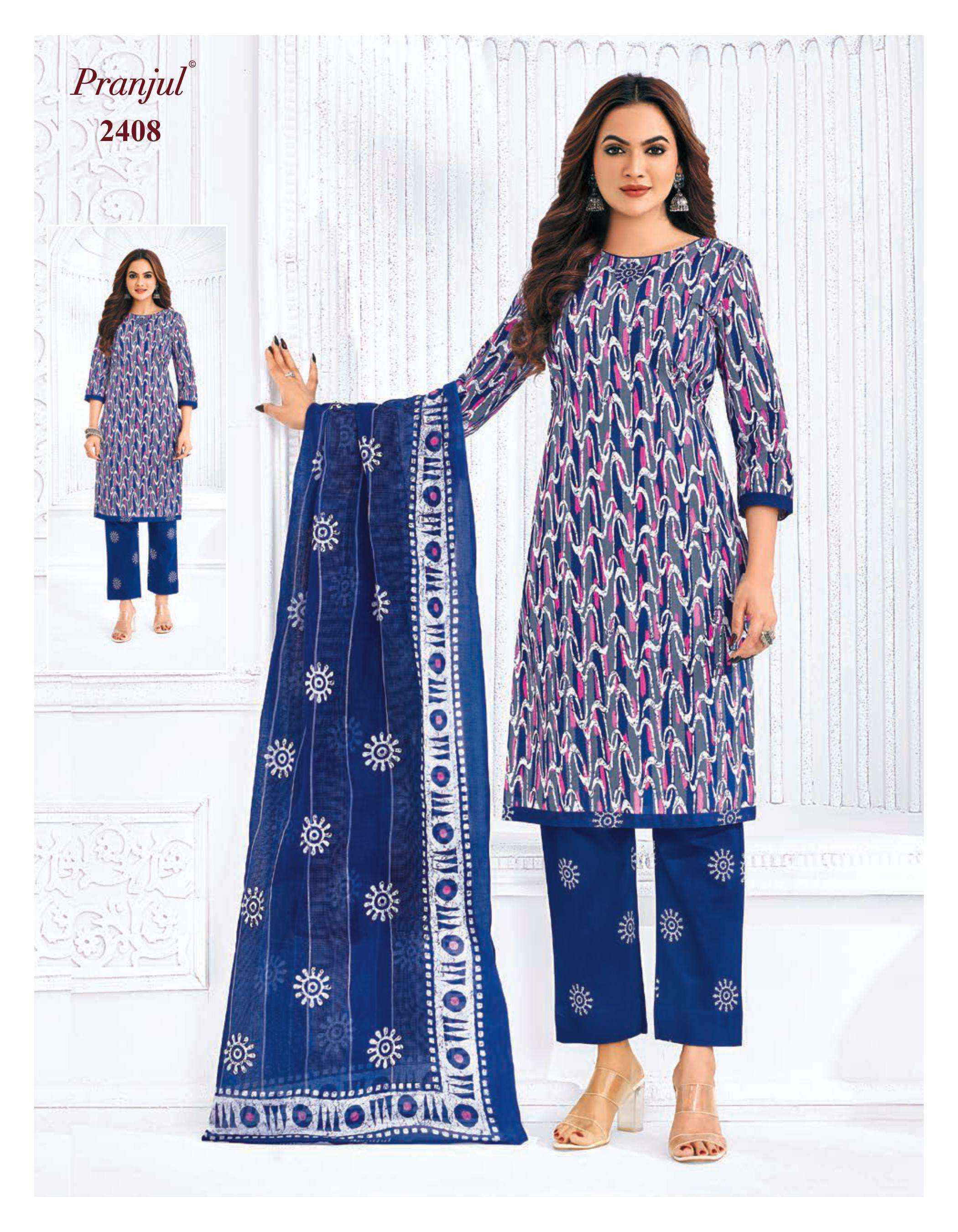 Pranjul Priyanka Vol 24 Cotton Dress Material 36 pcs Catalogue