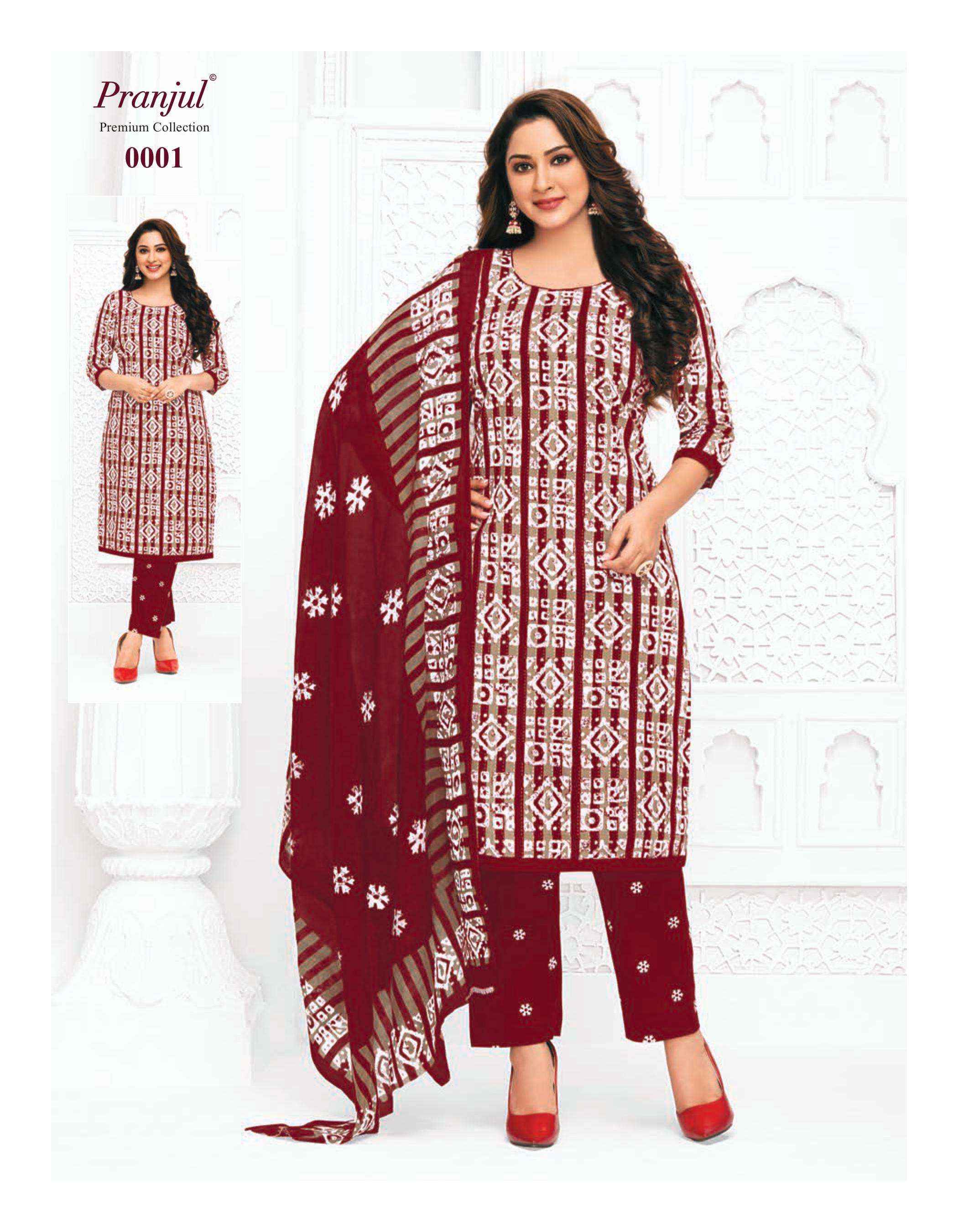 Pranjul Priyanka Vol 24 Cotton Dress Material 36 pcs Catalogue