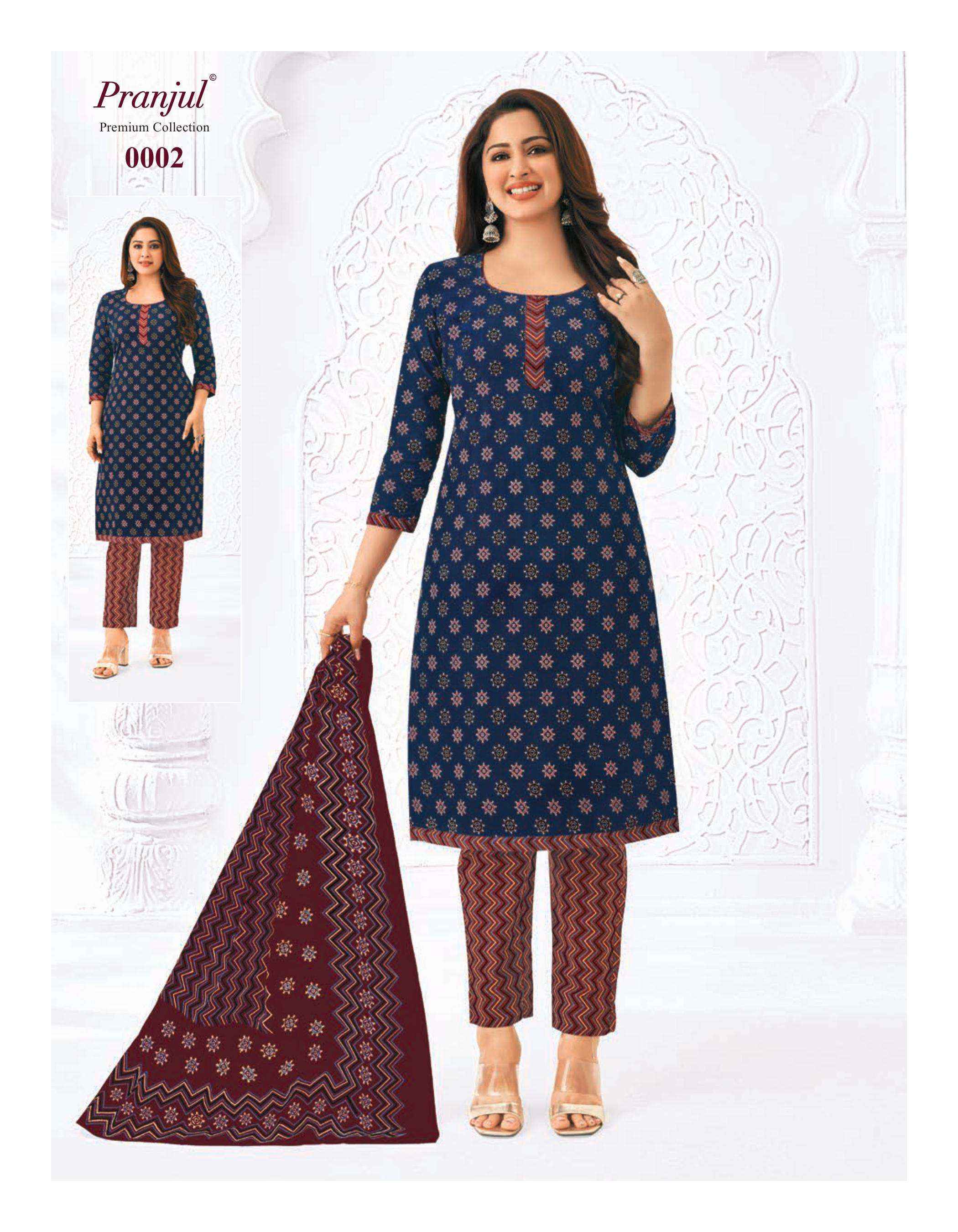 Pranjul Priyanka Vol 24 Cotton Dress Material 36 pcs Catalogue