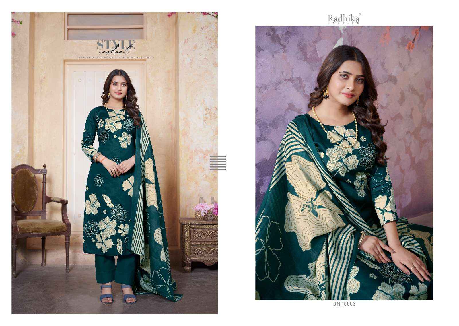 Radhika Fashion Azara Gulbagh Vol 4 Jam Cotton Dress Material 4 pcs Catalogue