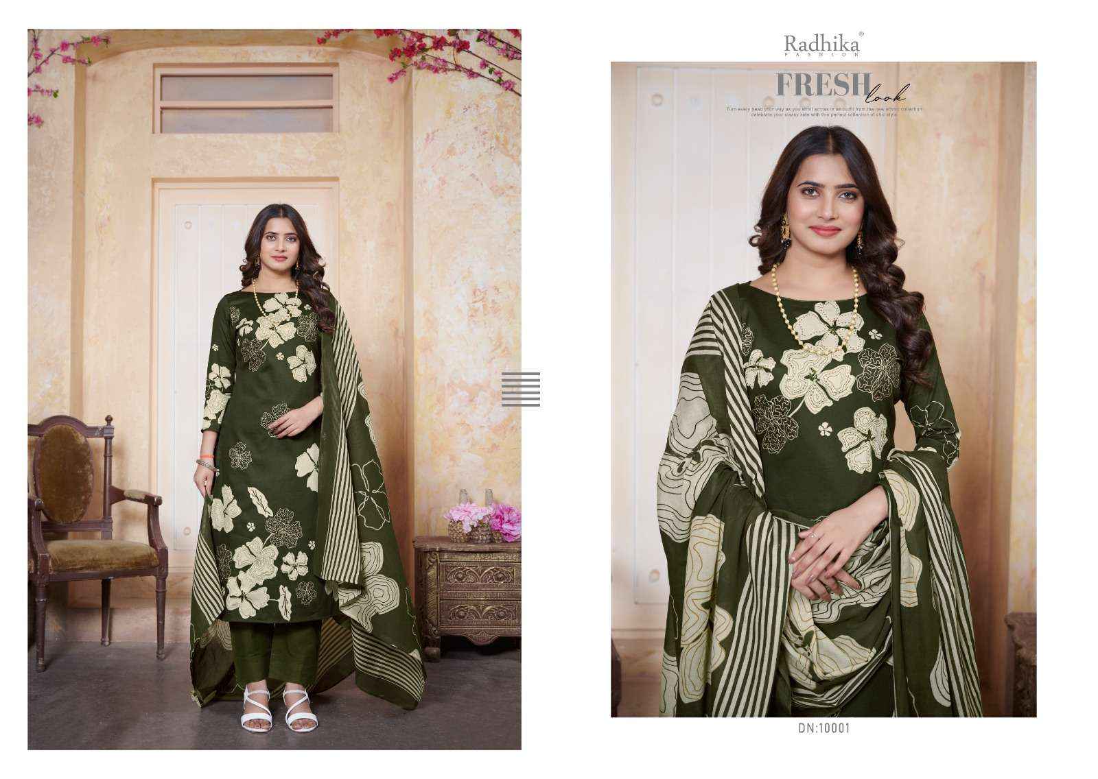 Radhika Fashion Azara Gulbagh Vol 4 Jam Cotton Dress Material 4 pcs Catalogue