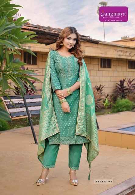 Rangmaya Tisya Chanderi Kurti Combo 8 pcs Catalogue