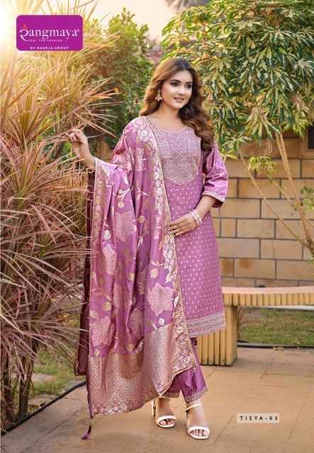 Rangmaya Tisya Chanderi Kurti Combo 8 pcs Catalogue