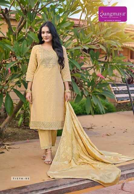 Rangmaya Tisya Chanderi Kurti Combo 8 pcs Catalogue
