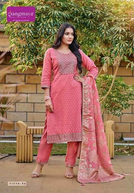 Rangmaya Tisya Chanderi Kurti Combo 8 pcs Catalogue