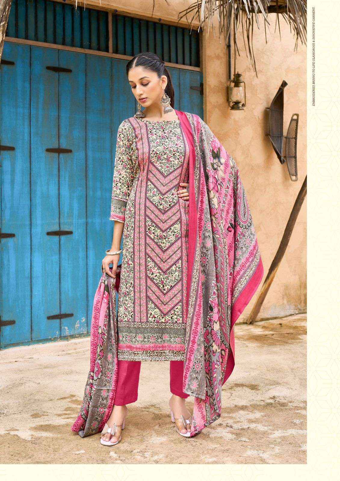 Roli Moli Creation Liyana Pashmina Dress Material 8 pcs Catalogue