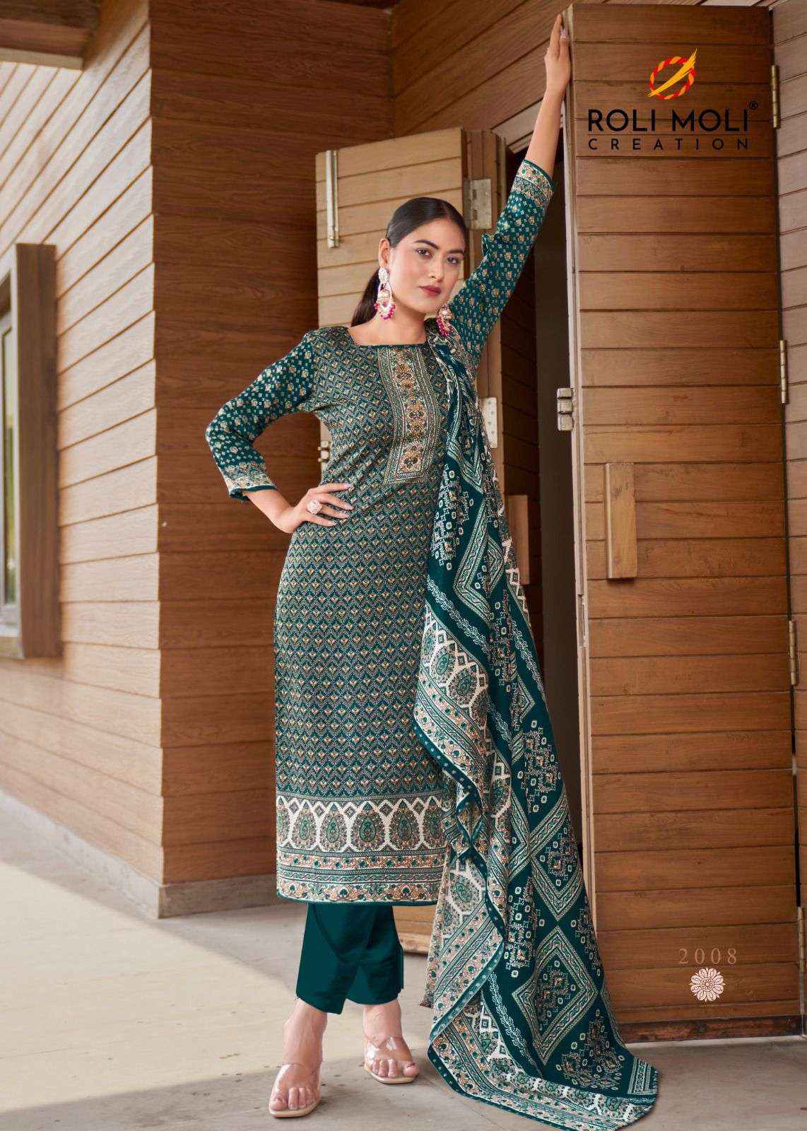 Roli Moli Creation Nargis Pashmina Dress Material 8 pcs Catalogue