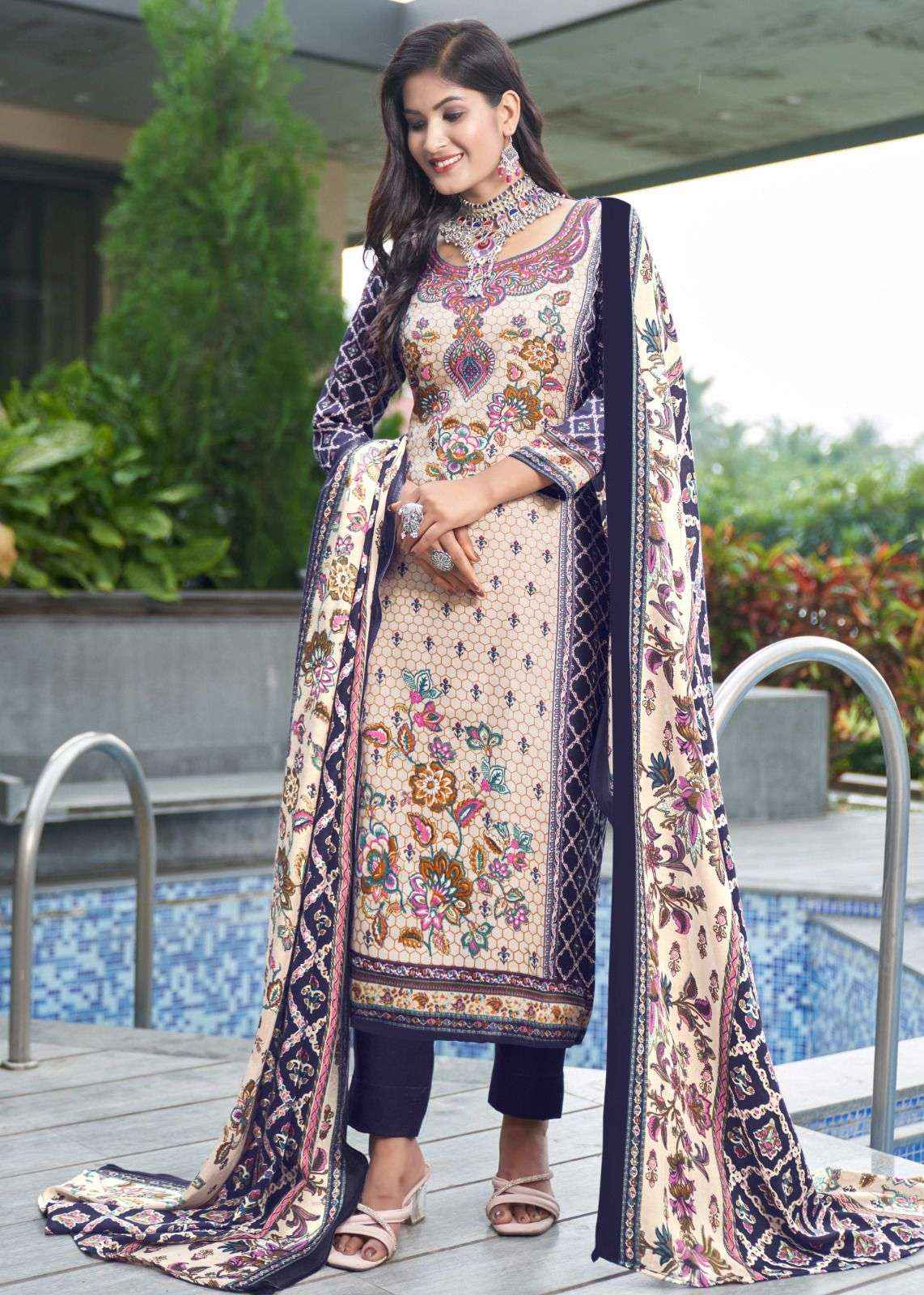 Roli Moli Creation Shahin Pashmina Dress Material 8 pcs Catalogue