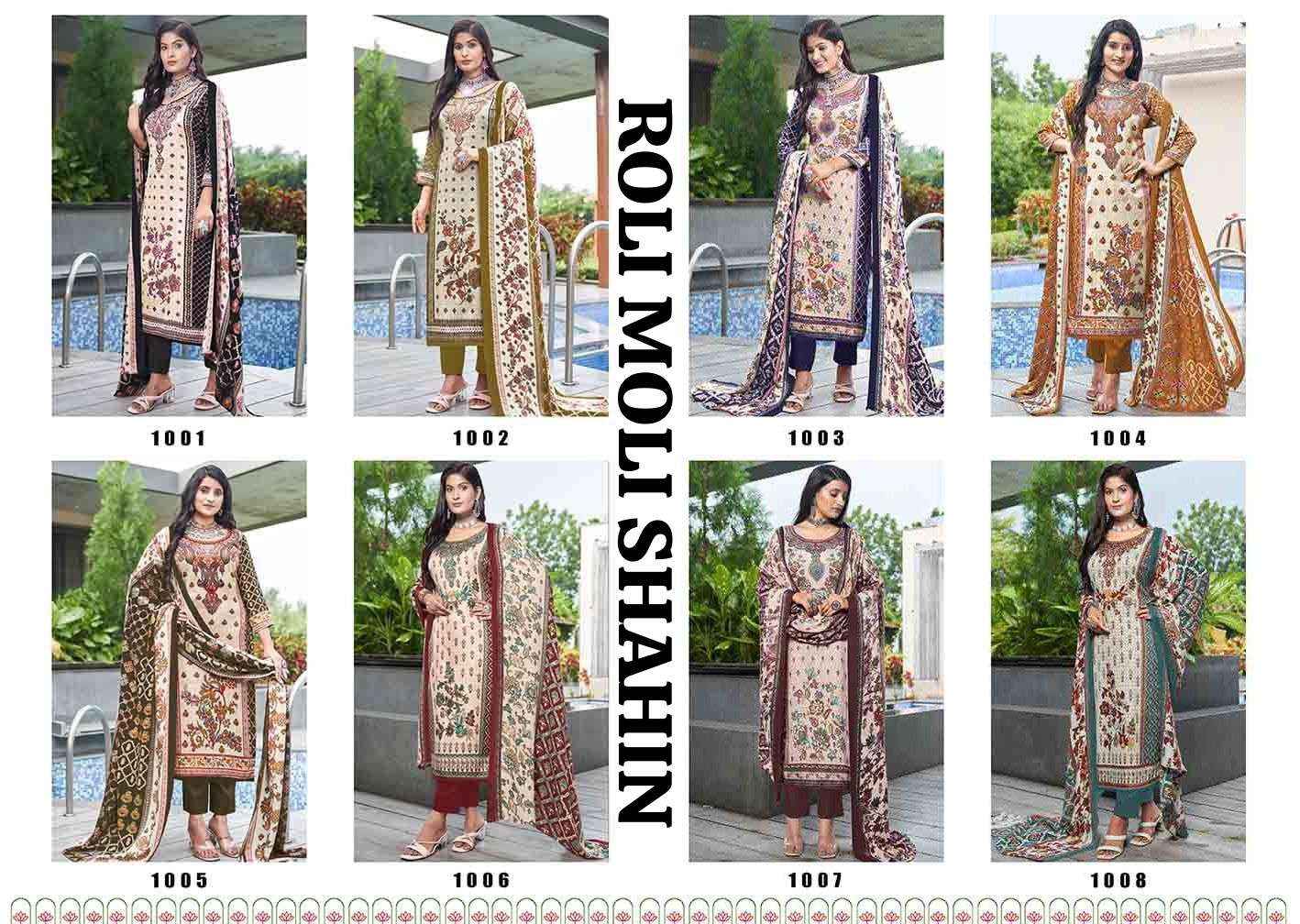 Roli Moli Creation Shahin Pashmina Dress Material 8 pcs Catalogue