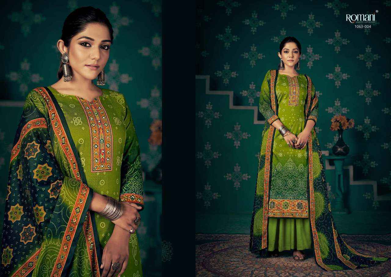 Romani Noori Pashmina Dress Material 10 pcs Catalogue
